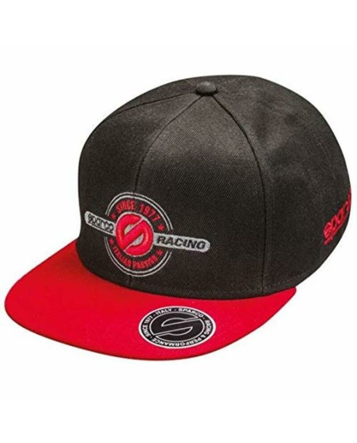 Cappello Sportivo Sparco Childs Rebel Nero/Rosso