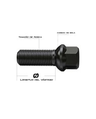 Dadi per ruote OMP OMPS09521401 M14 x 1,25 4 Unità