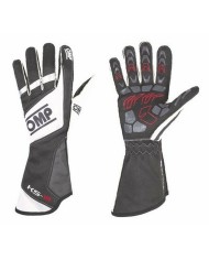 Guanti da guida da uomo OMP SPORT Nero/Rosso S