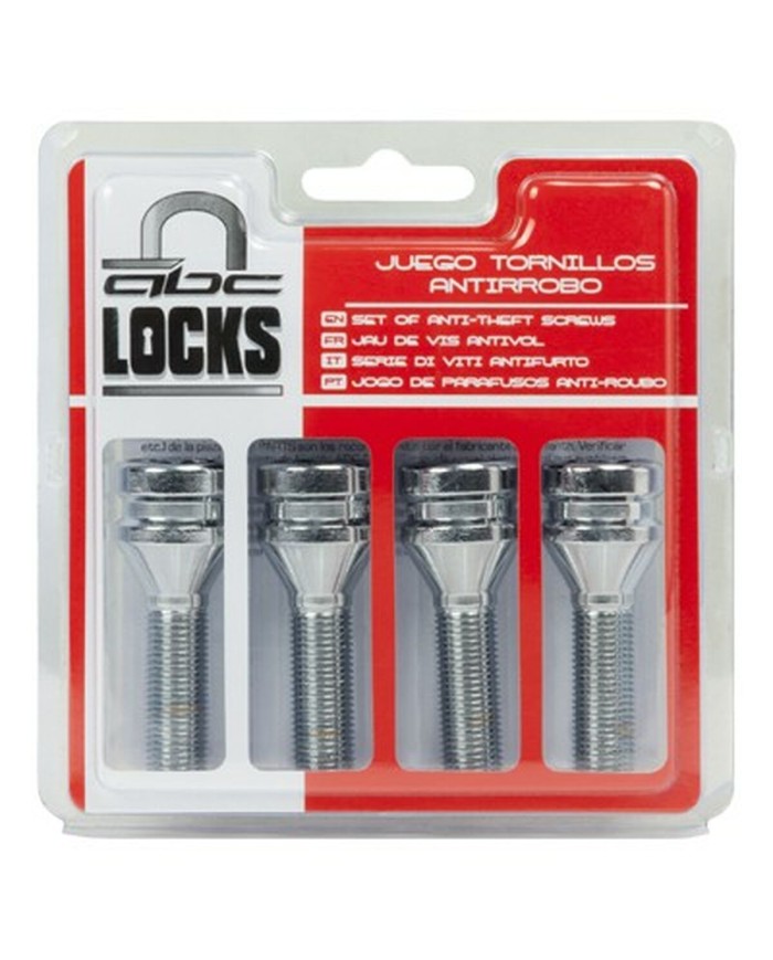Viti Antifurto ABC Parts L48 17/19 12 x 125 mm 4 Unità Viti Antifurto ABC Parts L48 17/19 12 x 125 mm 4 Unità