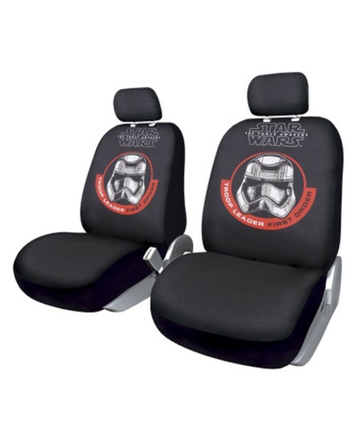 Set di Coprisedili Star Wars Stormtrooper Universale Anteriore Nero 2 Unità Set di Coprisedili Star Wars Stormtrooper Universale Anteriore Nero 2 Unità