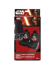 Set di Coprisedili Star Wars Stormtrooper Universale Anteriore Nero 2 Unità Set di Coprisedili Star Wars Stormtrooper Universale Anteriore Nero 2 Unità