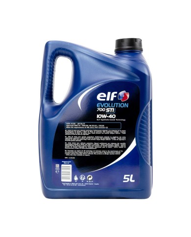 Olio per Motore Auto Elf Evolution 700 STI 10W40 5 L Olio per Motore Auto Elf Evolution 700 STI 10W40 5 L