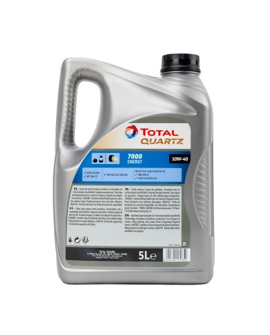 Olio per Motore Auto Total 7000 ENERGY 10W40 5 L Olio per Motore Auto Total 7000 ENERGY 10W40 5 L