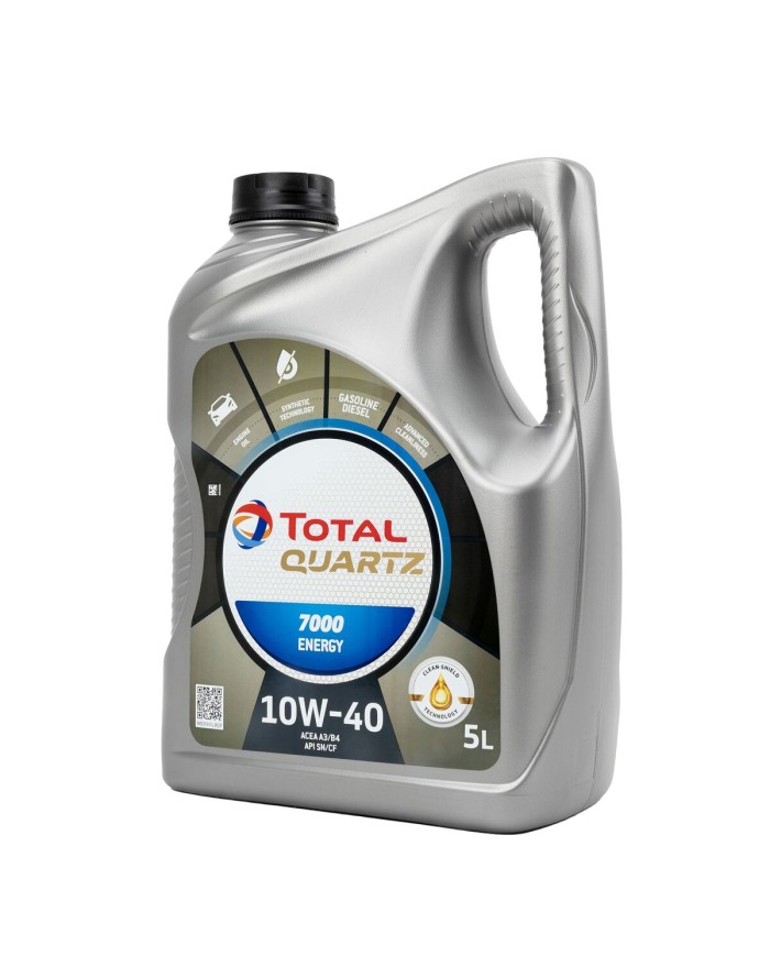 Olio per Motore Auto Total 7000 ENERGY 10W40 5 L Olio per Motore Auto Total 7000 ENERGY 10W40 5 L