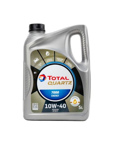 Olio per Motore Auto Total 7000 ENERGY 10W40 5 L Olio per Motore Auto Total 7000 ENERGY 10W40 5 L