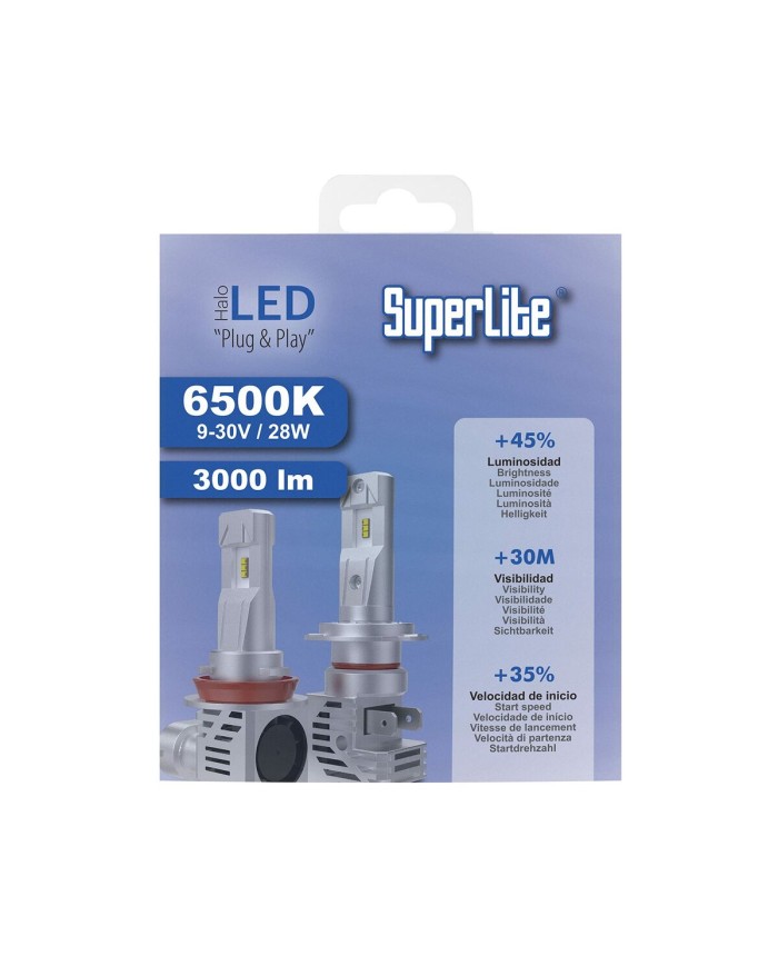 Kit di conversione Alogeno LED Superlite BOM12311 H4 28 W 6500 K LED (2 Unità) Kit di conversione Alogeno LED Superlite BOM12311 H4 28 W 6500 K LED (2 Unità)