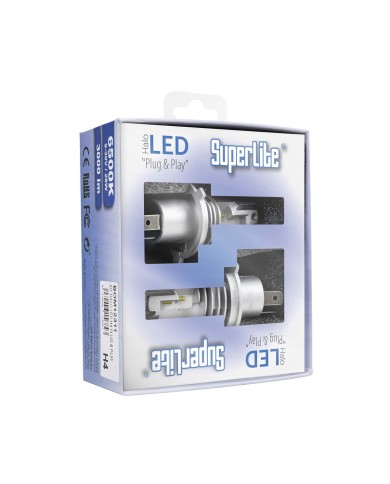 Kit di conversione Alogeno LED Superlite BOM12311 H4 28 W 6500 K LED (2 Unità) Kit di conversione Alogeno LED Superlite BOM12311 H4 28 W 6500 K LED (2 Unità)