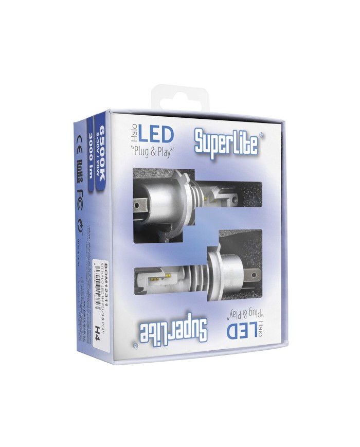 Kit di conversione Alogeno LED Superlite BOM12311 H4 28 W 6500 K LED (2 Unità) Kit di conversione Alogeno LED Superlite BOM12311 H4 28 W 6500 K LED (2 Unità)