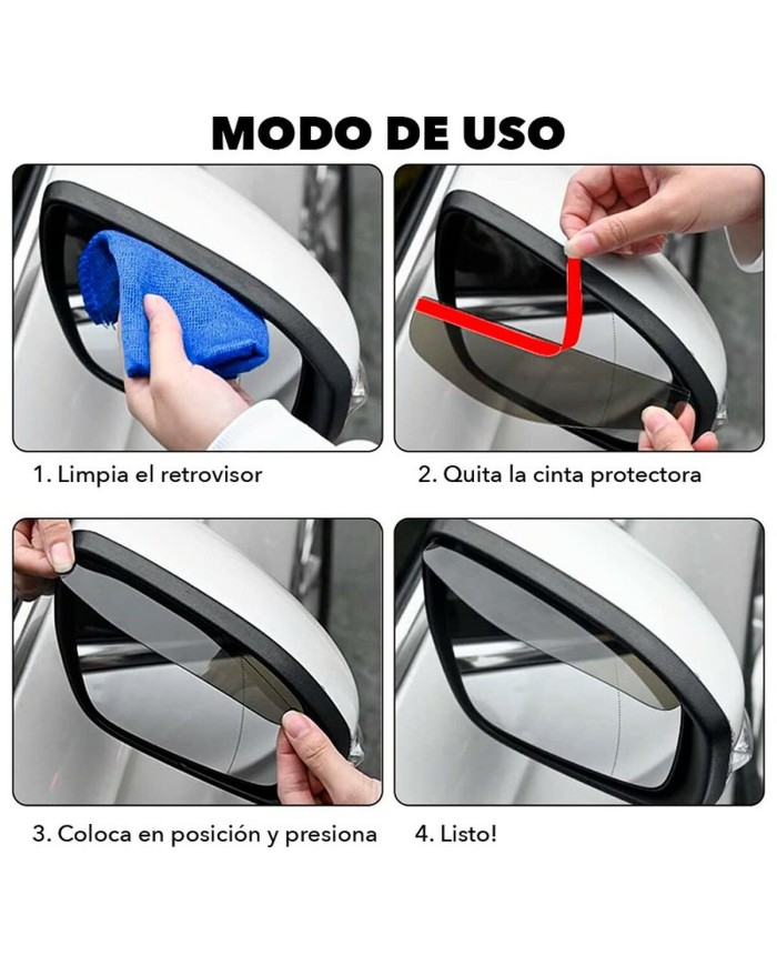 Parapioggia per specchietto retrovisore OCC Motorsport OCCDEC020 Affumicato Universale 2 Pezzi