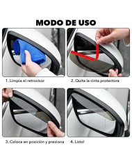 Parapioggia per specchietto retrovisore OCC Motorsport OCCDEC020 Affumicato Universale 2 Pezzi Parapioggia per specchietto retrovisore OCC Motorsport OCCDEC020 Affumicato Universale 2 Pezzi