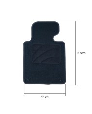 Tappetino per Auto OCC Motorsport OCCBW0007GD Grigio scuro Grigio Tappetino per Auto OCC Motorsport OCCBW0007GD Grigio scuro Grigio