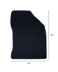 Tappetino per Auto OCC Motorsport OCCTY0002GD Grigio scuro Grigio Tappetino per Auto OCC Motorsport OCCTY0002GD Grigio scuro Grigio