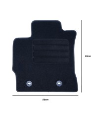 Tappetino per Auto OCC Motorsport OCCTY0002GD Grigio scuro Grigio Tappetino per Auto OCC Motorsport OCCTY0002GD Grigio scuro Grigio