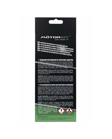 Restauratore di Fari Motorkit MOT1005 Trapano