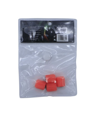 Set di tappi OCC Motorsport OCCLEV001 4 Unità Fluorescente Rosso Set di tappi OCC Motorsport OCCLEV001 4 Unità Fluorescente Rosso