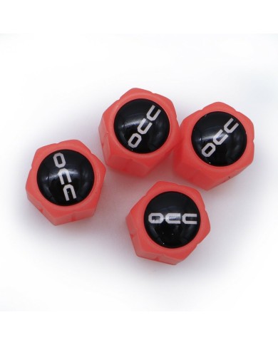 Set di tappi OCC Motorsport OCCLEV001 4 Unità Fluorescente Rosso Set di tappi OCC Motorsport OCCLEV001 4 Unità Fluorescente Rosso