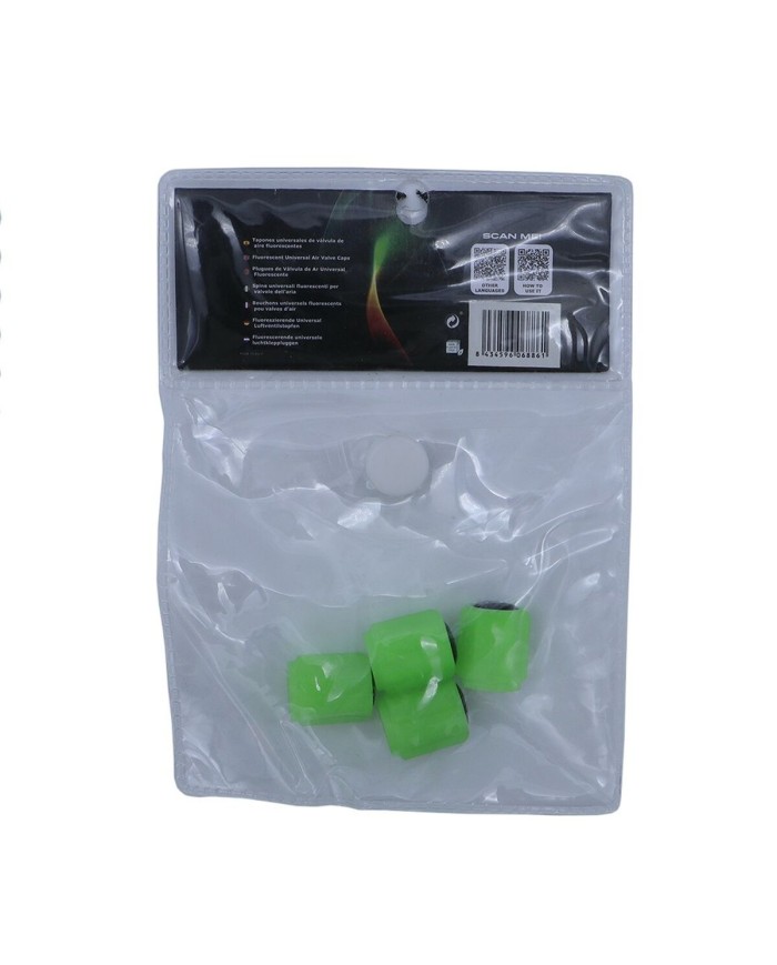 Set di tappi OCC Motorsport OCCLEV002 4 Unità Fluorescente Verde