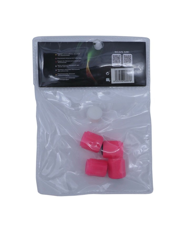 Set di tappi OCC Motorsport OCCLEV003 4 Unità Fluorescente Rosa