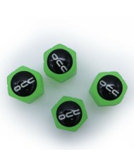Set di tappi OCC Motorsport OCCLEV002 4 Unità Fluorescente Verde