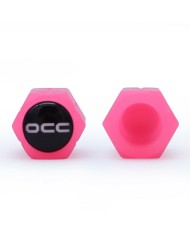 Set di tappi OCC Motorsport OCCLEV003 4 Unità Fluorescente Rosa