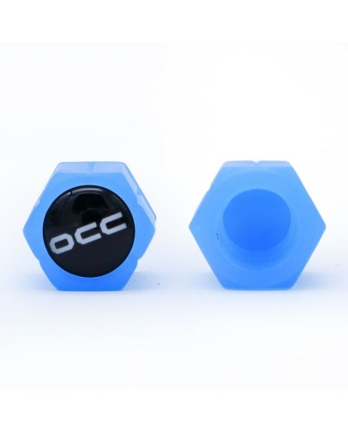 Set di tappi OCC Motorsport OCCLEV004 4 Unità Fluorescente Azzurro