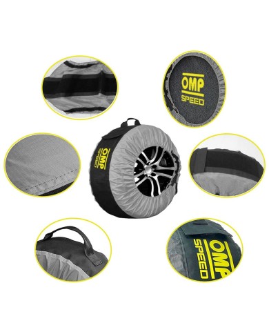 Set di coperture per pneumatici OMP Speed (4 Unità) (32 cm)