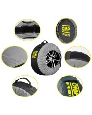 Set di coperture per pneumatici OMP Speed (4 Unità) (32 cm)