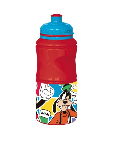 Bottiglia d'acqua Mickey Mouse CZ11345 Sportiva 380 ml Rosso Plastica