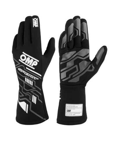 Guanti da guida da uomo OMP SPORT Nero/Bianco S Guanti da guida da uomo OMP SPORT Nero/Bianco S