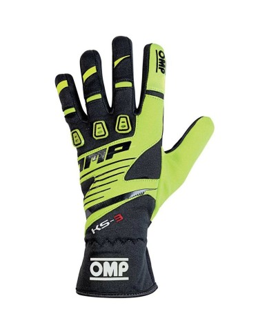 Guanti Karting OMP KS-3 Giallo/Nero XL Guanti Karting OMP KS-3 Giallo/Nero XL