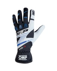 Guanti da karting per bambini OMP KS-3 Azzurro Bianco Nero 5