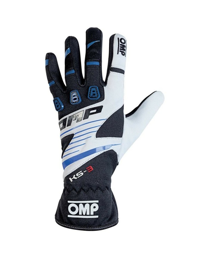 Guanti Karting OMP KS-3 Azzurro Bianco Nero S Guanti Karting OMP KS-3 Azzurro Bianco Nero S