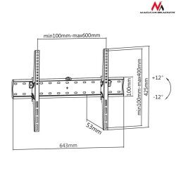 Supporto da Parete MacLean MC-668 70" 37"