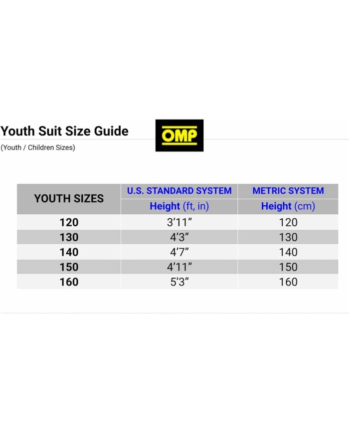 Tuta Racing per Bambini OMP Summer-K Azzurro 140