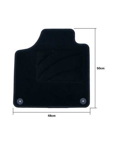 Set di Tappetini per Auto OCC Motorsport OCCD0007 5 Pezzi