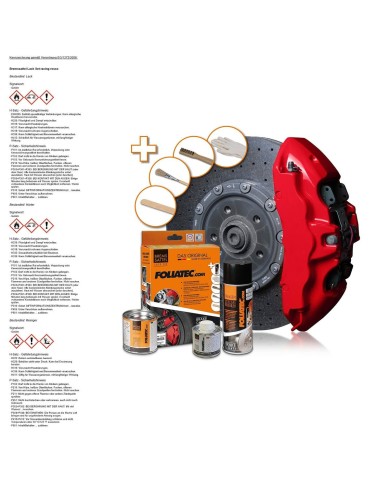 Set di colori Foliatec 2160 RACING Pinze dei Freni 3 Pezzi Rosso Set di colori Foliatec 2160 RACING Pinze dei Freni 3 Pezzi Rosso