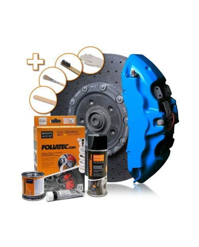 Set di colori Foliatec 2188 GT-BLUE Pinze dei Freni 3 Pezzi Azzurro 400 ml Set di colori Foliatec 2188 GT-BLUE Pinze dei Freni 3 Pezzi Azzurro 400 ml