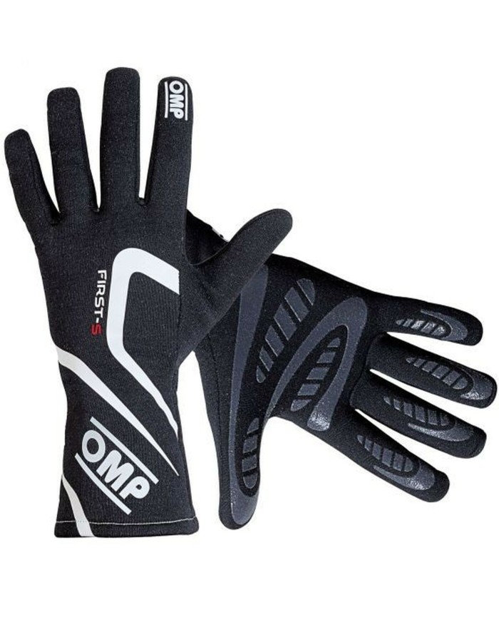 Guanti OMP First-S Nero XS FIA 8856-2018 Guanti OMP First-S Nero XS FIA 8856-2018
