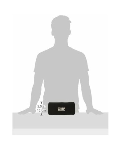 Cuscino Lombare per Sedile Racing OMP HB/692/N Nero Universale Piccolo Cuscino Lombare per Sedile Racing OMP HB/692/N Nero Universale Piccolo