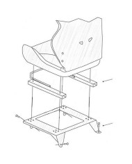 Base del Sedile OMP OMPHC/739 Acciaio