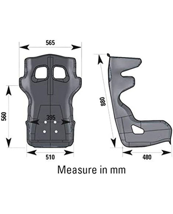 Sedile Racing OMP RS-PT2 FIA 8855-1999 Nero
