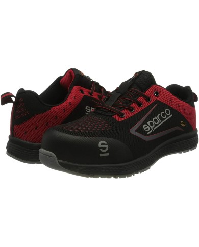 Scarpe Sportive Sparco 07522 Nero Rosso 44 S1P SRC Scarpe Sportive Sparco 07522 Nero Rosso 44 S1P SRC