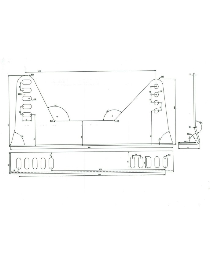 Supporto Laterale per Sedile Racing OCC Motorsport OCCBAS0010