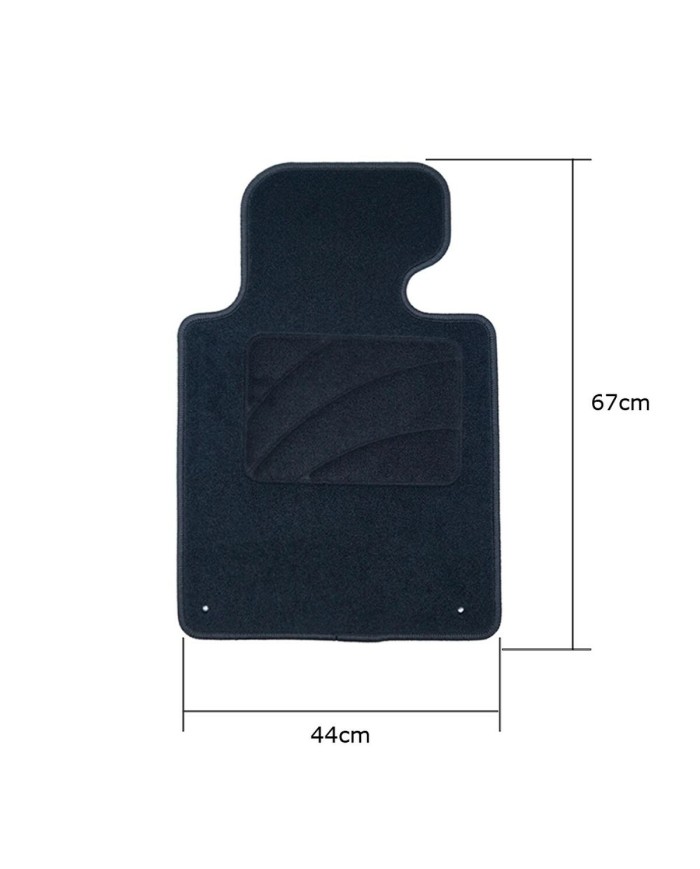 Set di Tappetini per Auto OCC Motorsport OCCBW0007 Nero 5 Pezzi