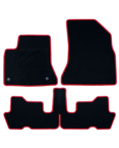 Set di Tappetini per Auto OCC Motorsport OCCCT0019RD Rosso 5 Pezzi