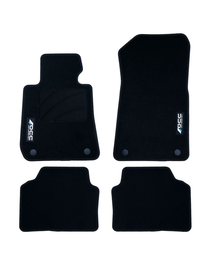 Set di Tappetini per Auto OCC Motorsport OCCBW0026LOG Bmw E90 Serie 3 Sedan 5 Pezzi Set di Tappetini per Auto OCC Motorsport OCCBW0026LOG Bmw E90 Serie 3 Sedan 5 Pezzi