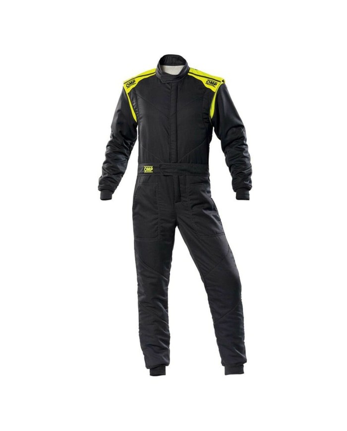Tuta Racing OMP FIRST-S Nero/Giallo 46 Approvato dalla FIA