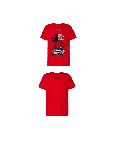 Maglia a Maniche Corte Uomo RADIKAL YOU NEVER RUN ALONE Rosso XL