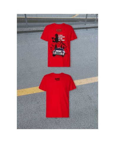 Maglia a Maniche Corte Uomo RADIKAL YOU NEVER RUN ALONE Rosso XL